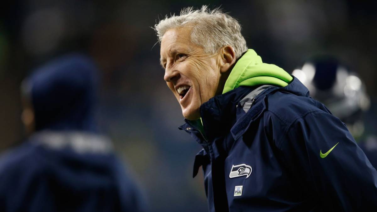 Pete Carroll en partido de Seattle
