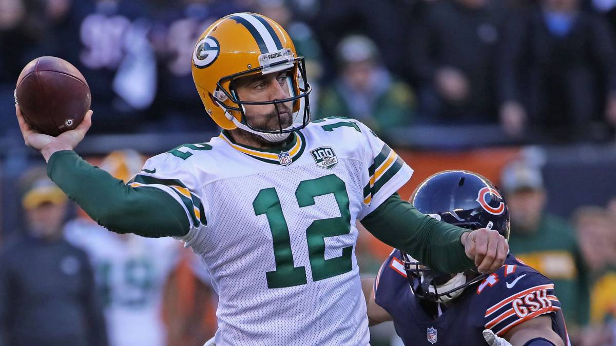 Aaron Rodgers en partido de Green Bay