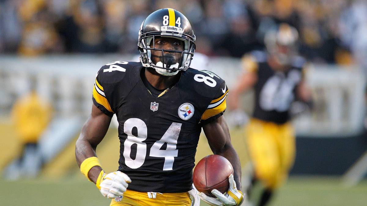 Antonio Brown en partido de Steelers