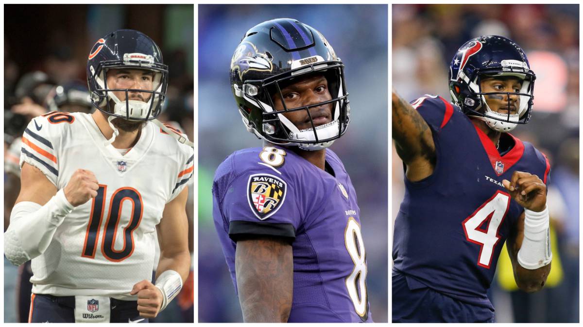 Mitch Trubisy, Lamar Jackson y Deshaun Watson