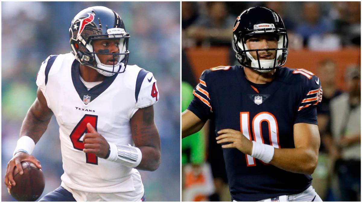 Deshaun Watson y Mitchell Trubisky