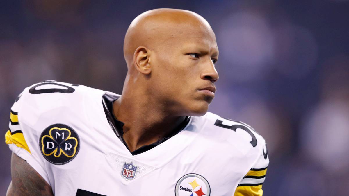 Ryan Shazier en partido de Steelers