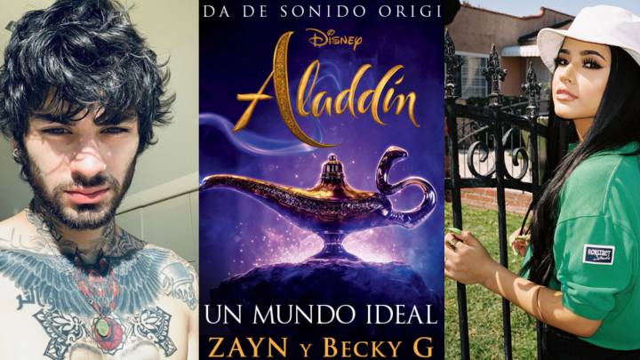 A unos días del estreno de la nueva versión de Aladdin, ya puedes escuchar la canción que cantan Becky G y Zayn.