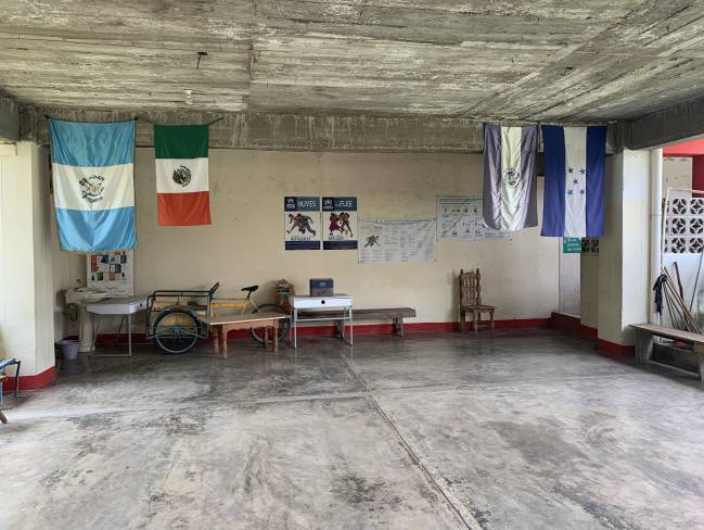 El interior de la Casa del Migrante 'Hogar de la Misericordia', en Arriaga, Chiapas