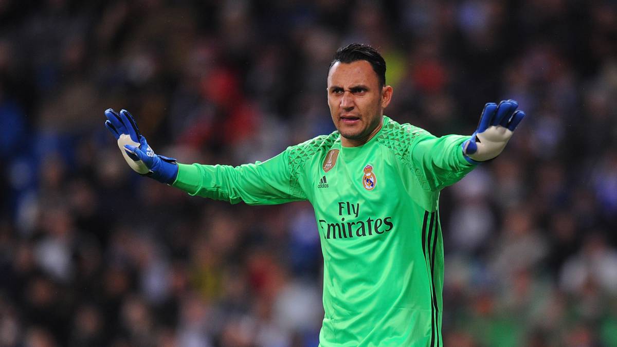 Keylor Navas jugando con el Real Madrid