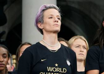 Vandalizan carteles de Megan Rapinoe con frases anti LGBTI