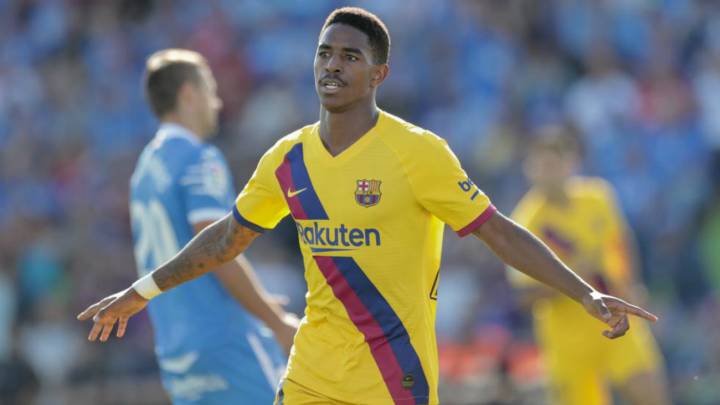 El juvenil dominicano marcó su primer gol con la camiseta del Barcelona. Junior aprovechó un rebote del Soria a los cinco minutos del tiempo complementario.