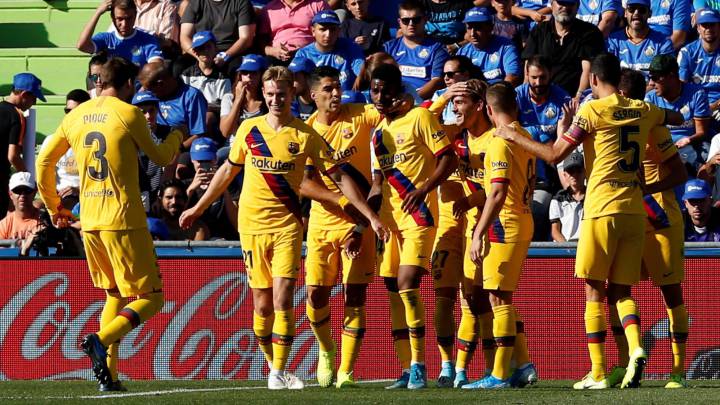 Barcelona consiguió su primera victoria fuera de casa en la presente temporada; además, Junior Firpo marcó su primer gol con el cuadro culé.