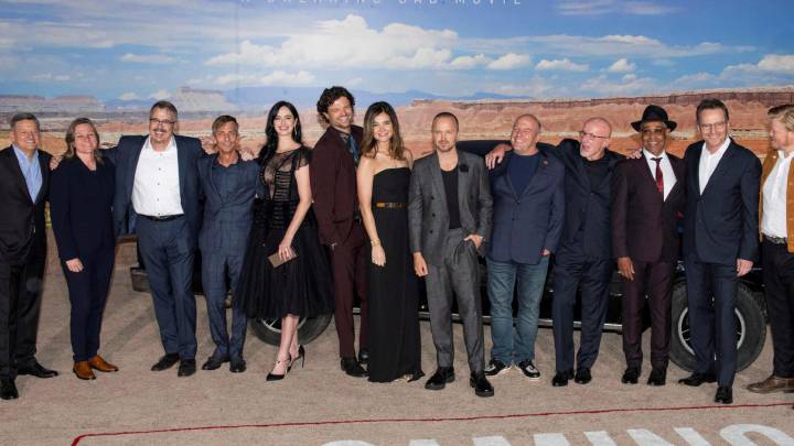 El cast de "Breaking Bad" y "El Camino" en la premiere de "El Camino: A Breaking Bad Movie". Los Angeles, 2019.