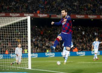 Messi y el VAR le dan la ventaja al Barcelona ante la Real