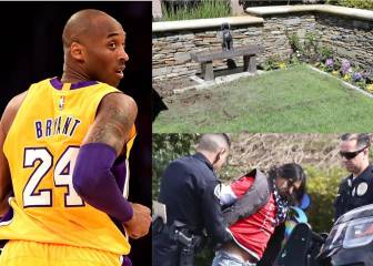 Vandalizan la tumba de Kobe Bryant en California