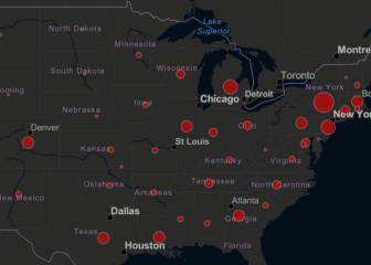 Mapa y casos de coronavirus por estado en USA: hoy, 22 de marzo