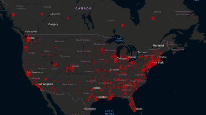 Mapa y casos de coronavirus por estado en USA: hoy, 24 de marzo