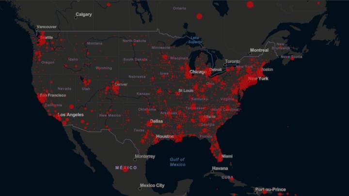 Mapa y casos de coronavirus por estado en USA: hoy, 25 de marzo