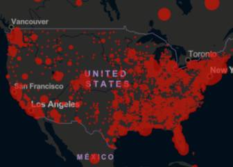 Casos y muertes por coronavirus por estado en USA