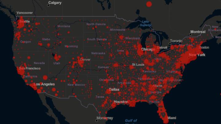 Mapa de casos y muertes por coronavirus por estado en USA: hoy, 28 de marzo