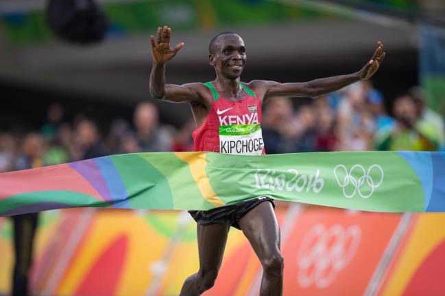 Eliud Kipchoge (Kenia), medalla de oro en la maratón de Río 2016 y poseedor del récord del mundo