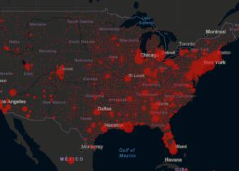 Casos y muertes de coronavirus por estado en USA, 11 de abril