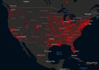 Casos y muertes por estado de coronavirus en USA; 15 abril