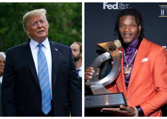 Lamar Jackson y Donald Trump intercambian tuits