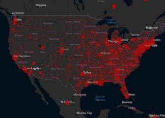 Casos y muertes por estado de coronavirus en USA; 21 abril