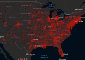 Casos y muertes por estado de coronavirus en USA, 23 de abril