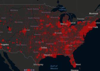 Casos y muertes por estados de coronavirus en USA; 30 de abril