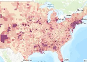 Casos y muertes por estado de coronavirus en USA; 2 de mayo