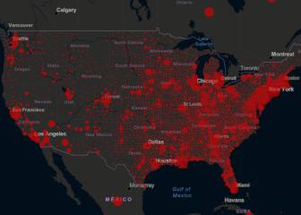 Casos y muertes por estado de coronavirus en USA; 3 mayo