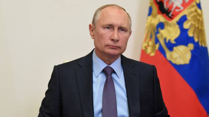 Vladimir Putin en evento de Rusia