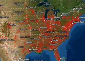 Casos y muertes por estado de coronavirus en USA; 23 de mayo