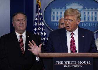 Trump confunde a periodistas con su resultado a prueba de COVID-19