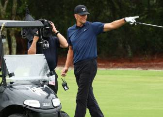 Brady toma con buena cara accidente en 'The Match II'