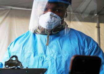 Muertes y recuperados por coronavirus en USA, 27 mayo
