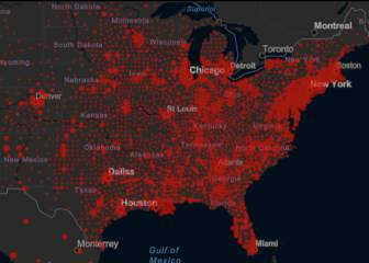 Casos y muertes por estado de coronavirus en USA; 30 de mayo