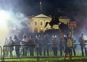 Trump se refugia en búnker tras protestas y amenazas