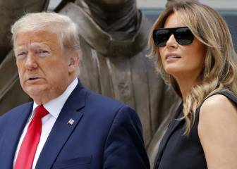 Trump forza a Melania a sonreír en público y así reacciona
