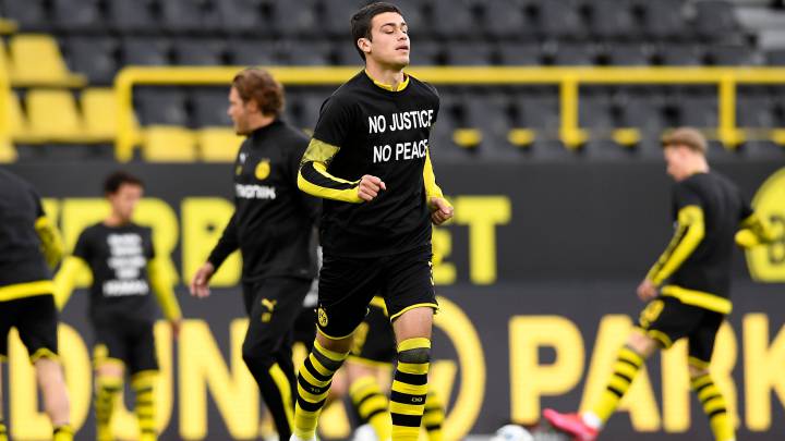 Gio Reyna se une a dura protesta del Dortmund contra el racismo