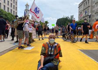 Black Lives Matter pintado en Washington: Desafío a Trump por la muerte de George Floyd
