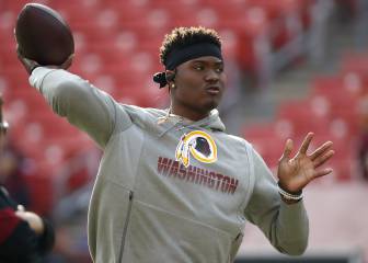 Dwayne Haskins entrena con talentoso cuerpo de WRs