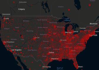 Casos y muertos por estados de coronavirus en USA; 16 junio