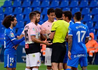 Así fue la polémica roja para el jugador del Espanyol