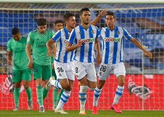 La Real Sociedad se acercó con un golazo de Mikel Merino