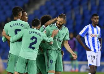 El Madrid es líder tras vencer a la Real Sociedad