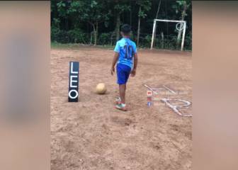 La tierna recreación de uno de los mejores goles de Messi