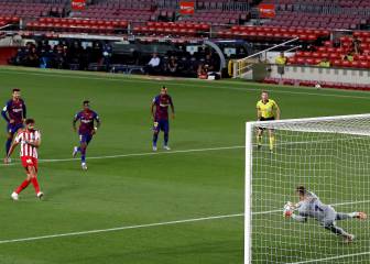 Así fue el penal que atajó Ter Stegen y que el árbitro repitió