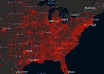 Casos y muertes por estado de coronavirus en USA; 3 de julio