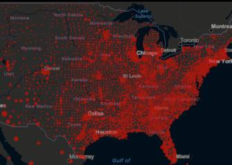 Casos y muertes por estado de coronavirus en USA; 9 de julio