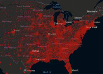 Casos y muertes por estado de coronavirus en USA; 10 de julio