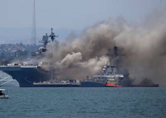 21 heridos tras explosión de buque naval en California